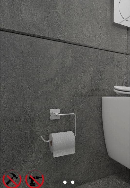 PRESTİJ PRO YAPIŞKANLI AÇIK WC KAĞITLIK (KROM)
