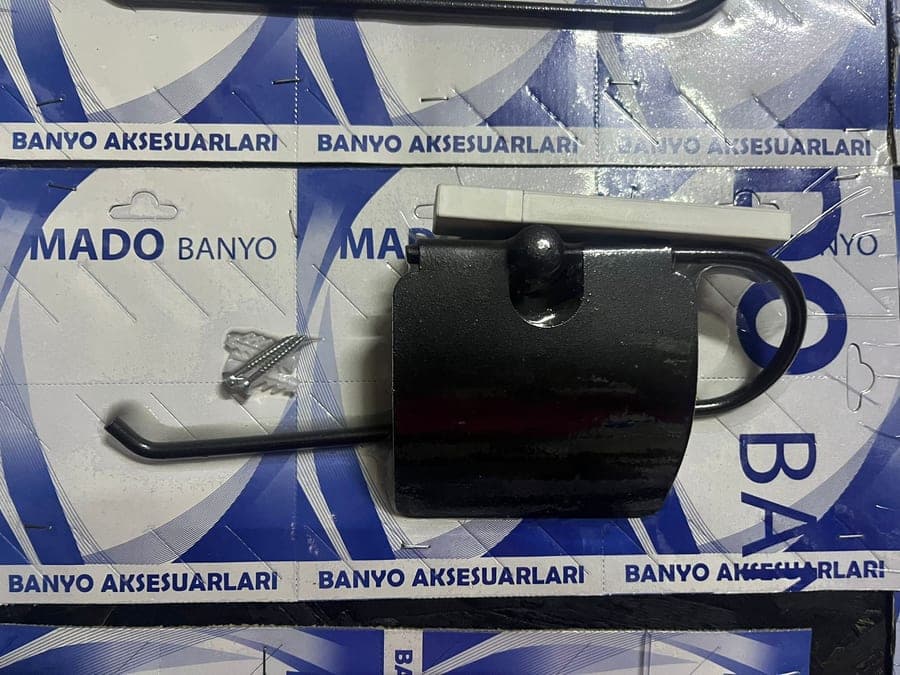 KAPAKLI RULO HAVLULUK (SİYAH) (METAL PİM)